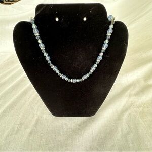 Worthington Blue Beads with Silver Dividers Necklace
